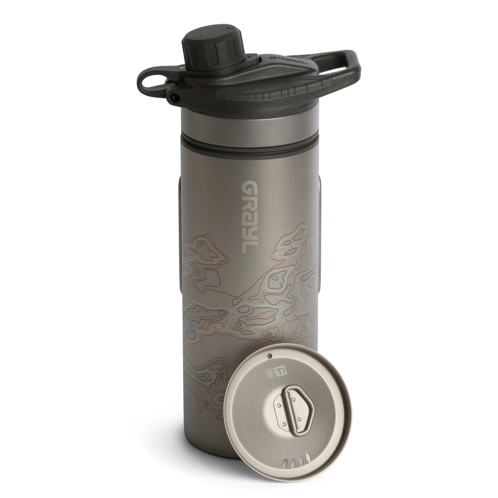 GRAYL Titanium GeoPress™ Purifier-Filterflasche + Cook Lid